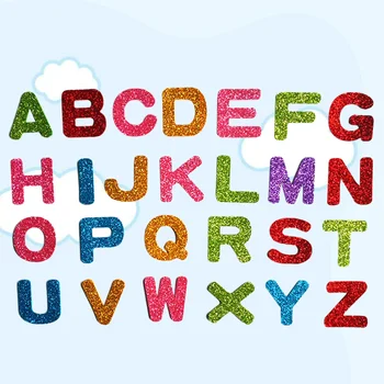 52pcs 3D Strălucire Colorate 26 Alfabetul englez Autocolant de Perete Pentru Camera Copii Clasă de Perete Decalcomanii de Litere limba engleză Artă Murală Decor