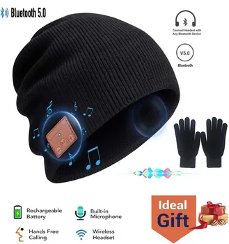 Wireless Bluetooth 5.0 Muzica Inteligent Pălărie cu Stereo Căști Cască Difuzor Microfon pentru Sporturi în aer liber, cel Mai bun Cadou de Crăciun