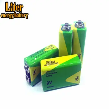 1/2/4Pieces de Înaltă Calitate 9 V 1200 MAh Baterie Reîncărcabilă litiu Pentru Interfon, Alarma de Fum, Masina de Jucării 9V Nimh Baterii Înlocui