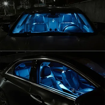 Pentru 2007-Ford Edge Alb Accesorii Auto Canbus fara Eroare LED-uri de iluminare Interioară lampă de Lectură Kit Harta Dom Licență Lampa