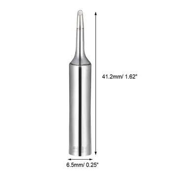 Ciocan de lipit Sfaturi 4mm x 6.5 mm Bevel Edge Înlocuitor pentru Lipire Stația de Sfat 900M-T-1C Argint 10buc