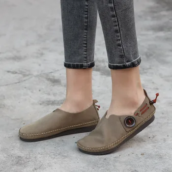 Femei Pantofi Plat Aluneca pe Femeie Balerini Autentic dă-i Doamne Balerina Pantofi pentru Femeie Încălțăminte