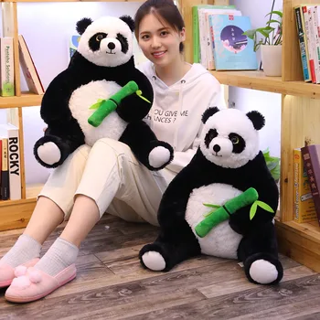 Nooer 50cm Bambus Panda de Pluș Jucării Fată Băiat Jucărie de Pluș Animale de Pluș Papusa Lectură Perna pentru Copii Perne Cadou