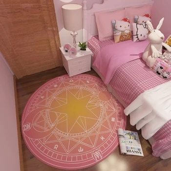 Desene Animate Fete Cadou Cardcaptor Sakura Covor Podea Covor Dormitor Preș Non-Alunecare Mat Roz