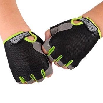 Primăvara Deget și Jumătate de Sport în aer liber de Echitatie Bărbați Femei Mănuși de Fitness Non-alunecare de Degete Respirabil de Protecție Mănuși de protecție Solară