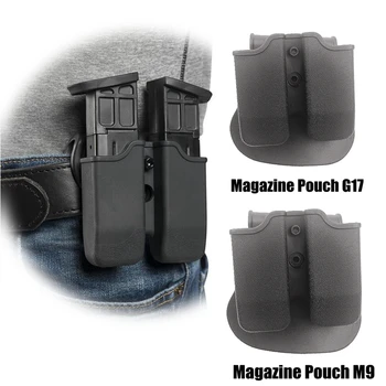 Dublu Titularul Revista Universal 9mm .40 Mag Toc de pistol pentru Glock 17 M9 Beretta M92 IMI Dublu Vâsle Mag Pouch