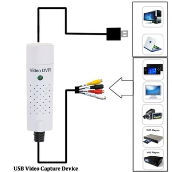 USB 2.0 Converter Captura Audio Interfață Video Grabber Adaptor pentru Win10 8 7 XP sistem de OPERARE Video USB Tuner Carduri de Nici un Driver Necesare