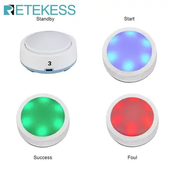 Retekess TM101 Wireless Buton de apel de răspuns buzzer pentru Inteligent Raspuns Cunoaștere și Dezbatere Concurs răspuns buzzer