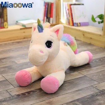 1 buc 60cm Animal Păpuși Drăguț Desene animate Curcubeu Unicorn de Pluș Piele Copii, Cadou Jucarii Copii Cadou de Ziua de nastere